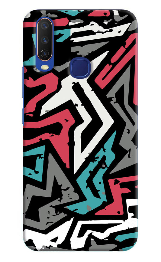 Geometric Graffiti Vivo Y11/Y12/U10 Hard Case Back Cover by Casekaro
