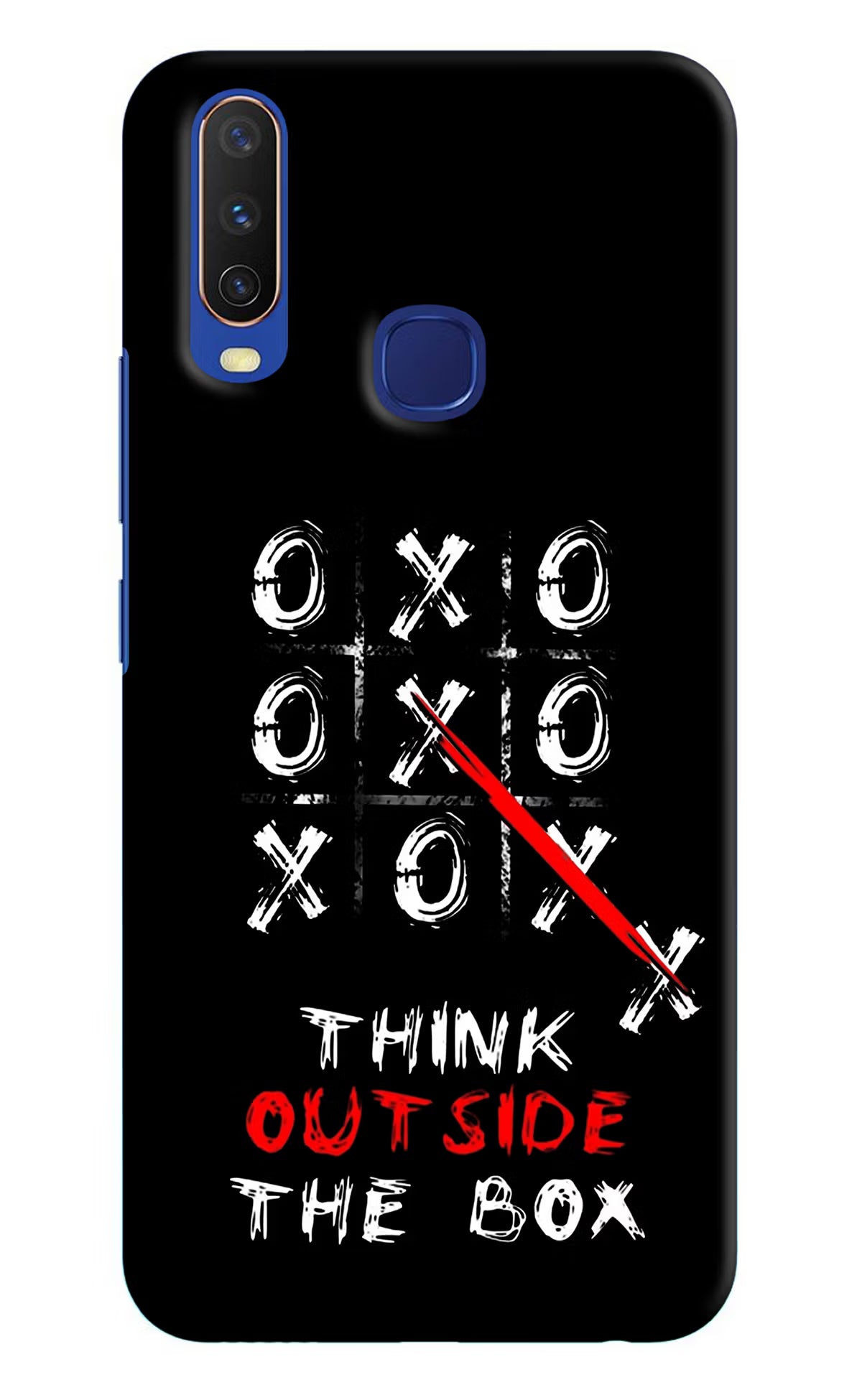 Think out of the BOX Vivo Y11/Y12/U10 Hard Case Back Cover by Casekaro