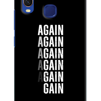 Again Again Gain Vivo Y11/Y12/U10 Hard Case Back Cover by Casekaro
