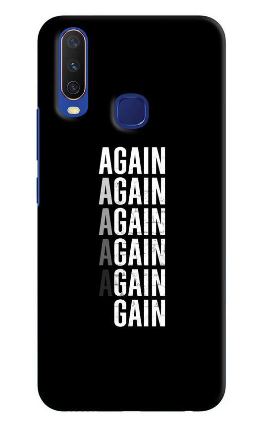 Again Again Gain Vivo Y11/Y12/U10 Hard Case Back Cover by Casekaro