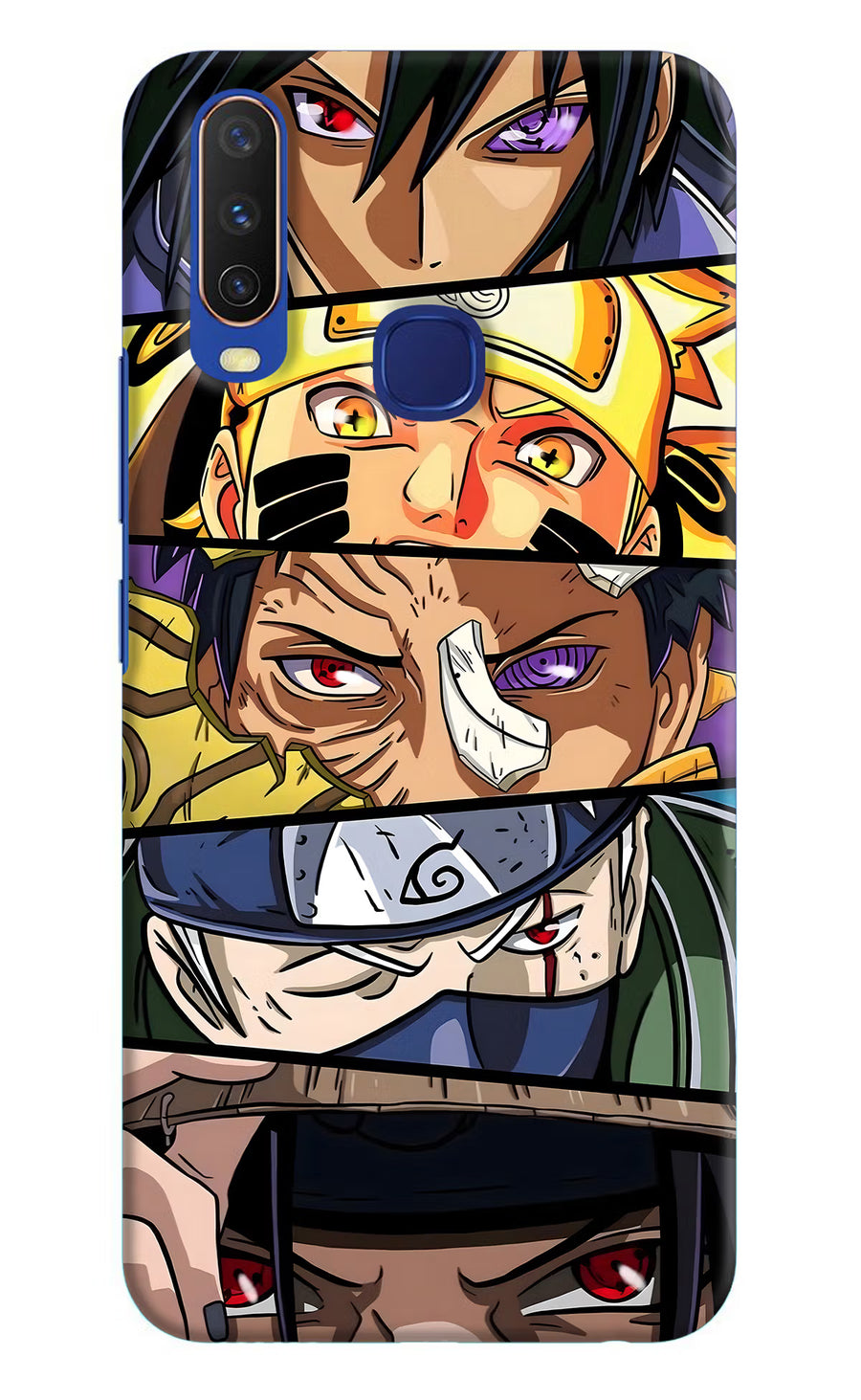 Naruto Character Vivo Y11/Y12/U10 Back Cover, Hard case