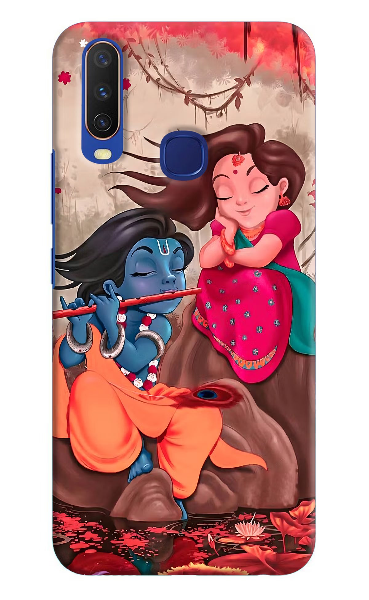 Radhe Krishna Vivo Y11/Y12/U10 Hard Case Back Cover by Casekaro