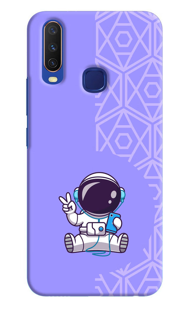Cute Astronaut Chilling Vivo Y11/Y12/U10 Hard Case Back Cover by Casekaro