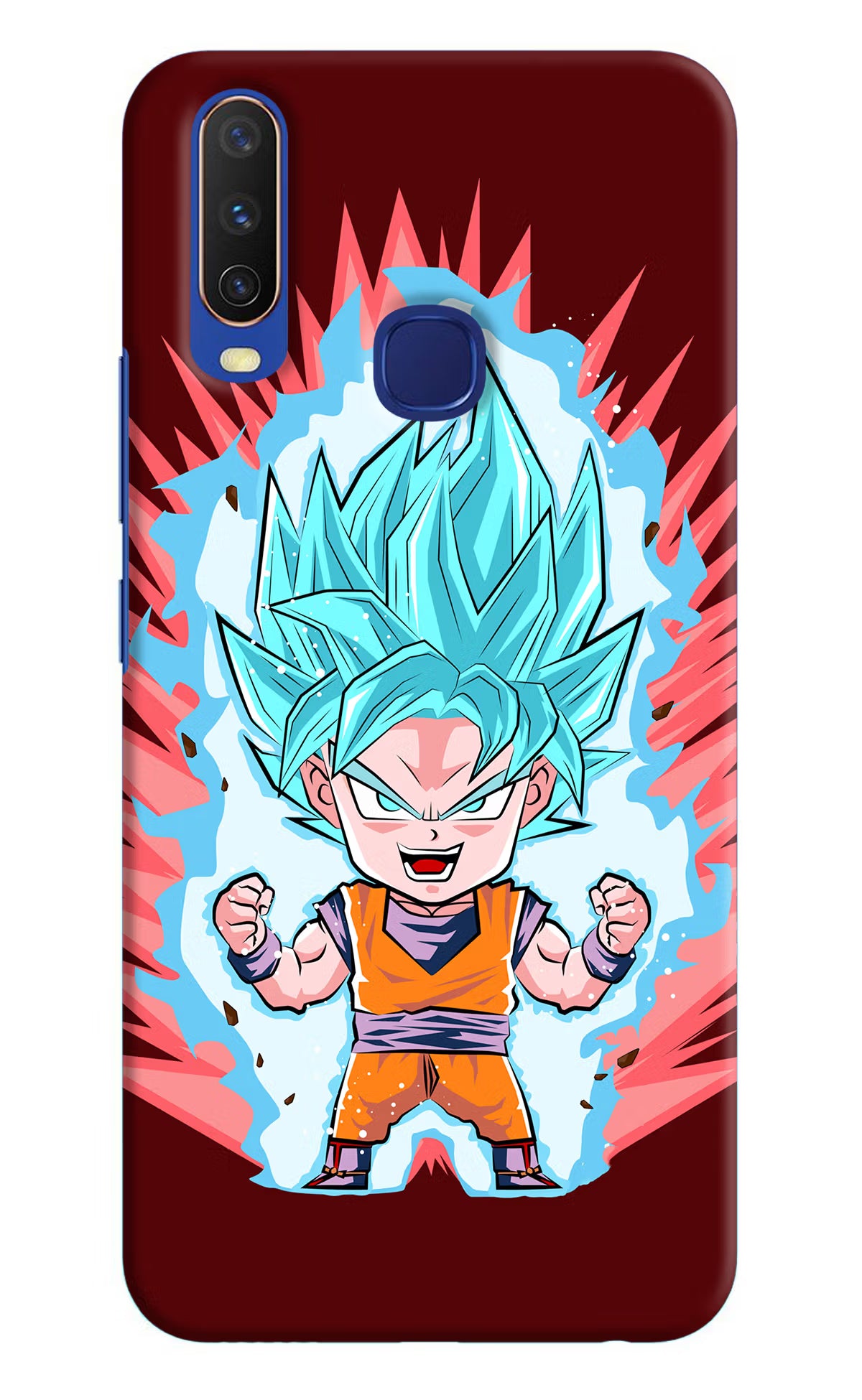 Goku Little Vivo Y11/Y12/U10 Hard Case Back Cover by Casekaro