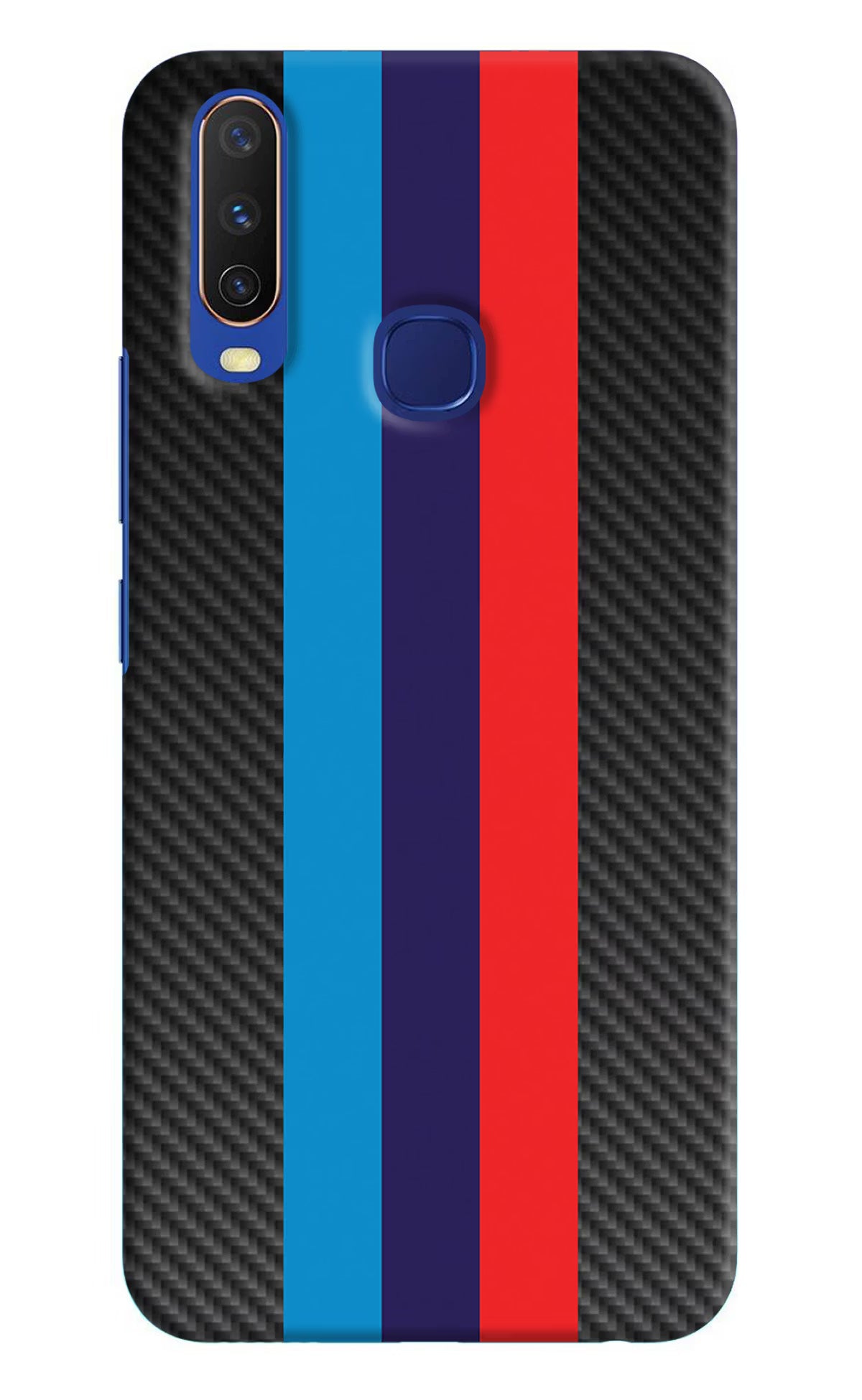 BMW Stripes Pattern Vivo Y11/Y12/U10 Hard Case Back Cover by Casekaro