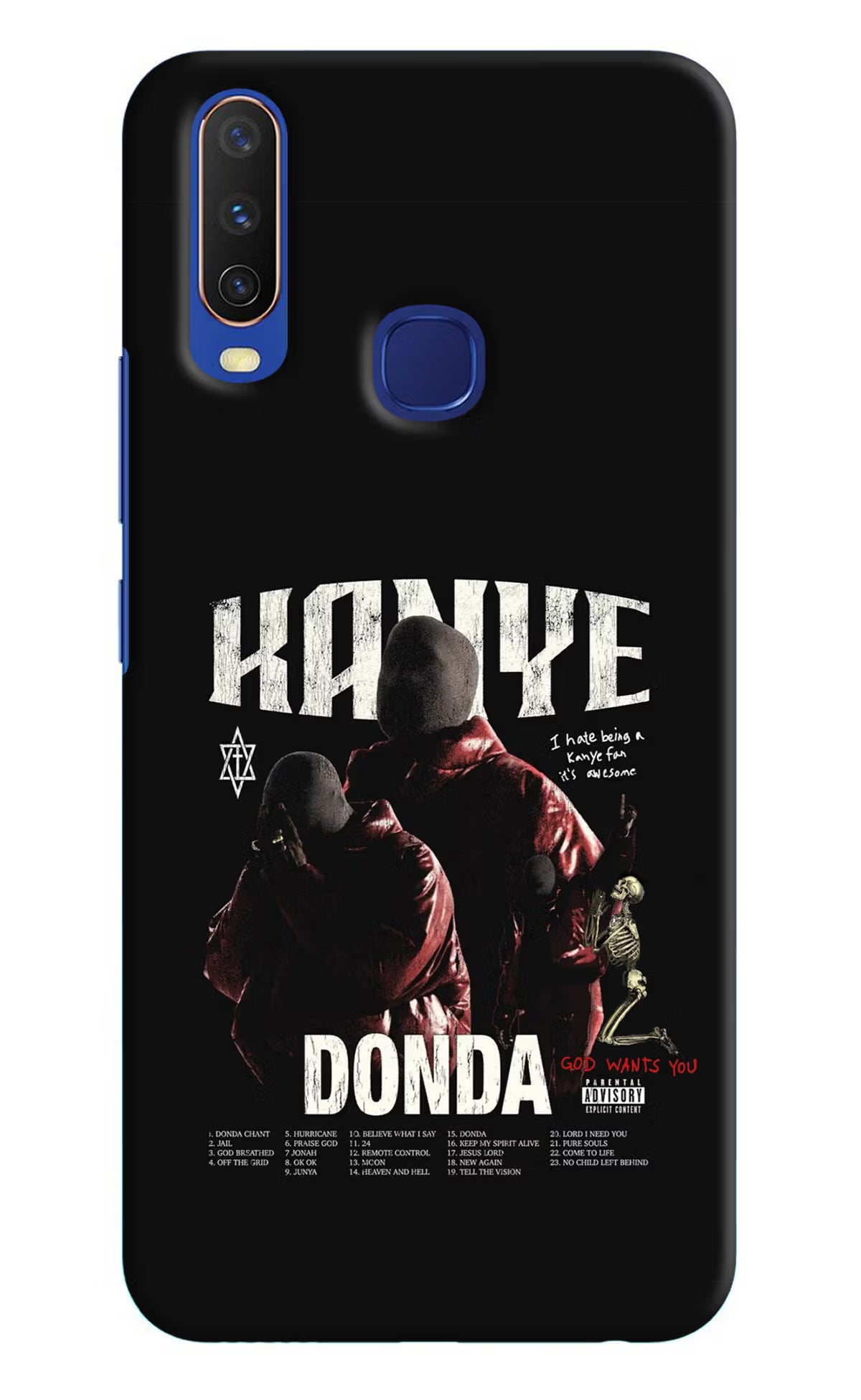 Donda Kanye West Vivo Y11/Y12/U10 Hard Case Back Cover by Casekaro