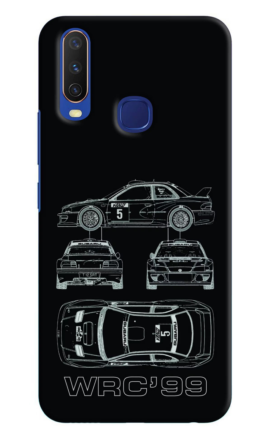 WRC'99 Vivo Y11/Y12/U10 Back Cover, Hard case