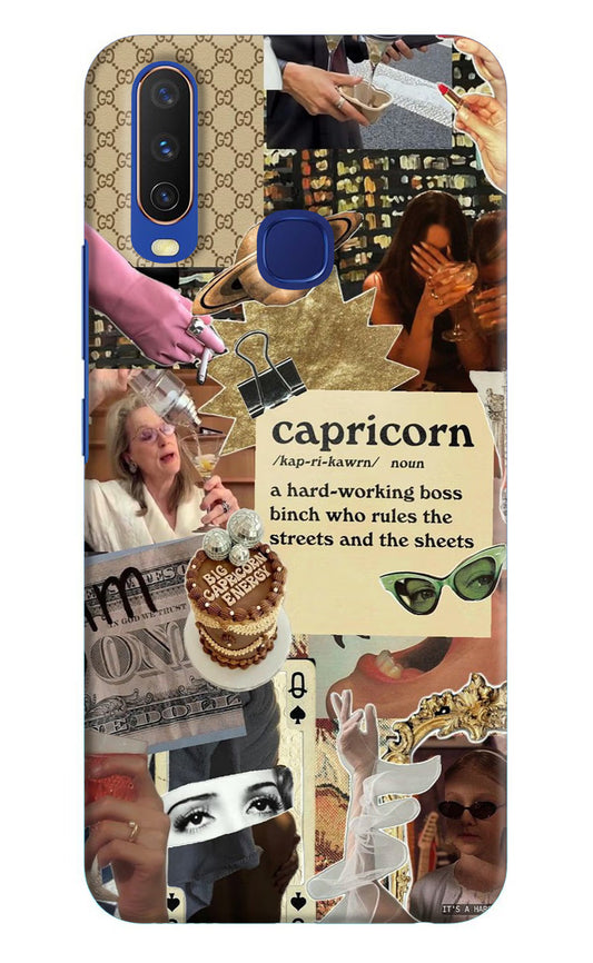 Capricorn Zodiac Vivo Y11/Y12/U10 Hard Case Back Cover by Casekaro