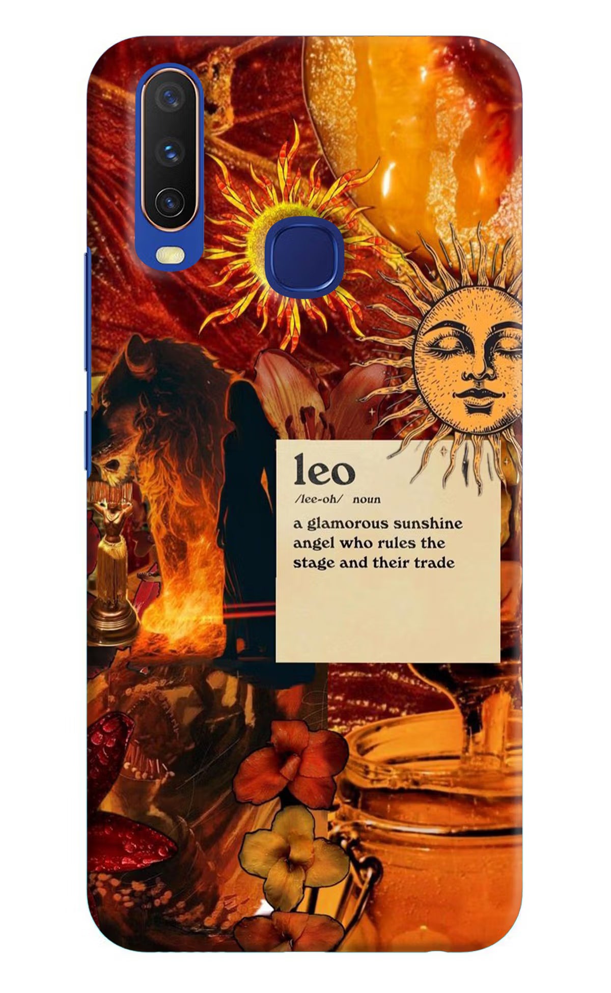 Leo Zodiac Vivo Y11/Y12/U10 Hard Case Back Cover by Casekaro