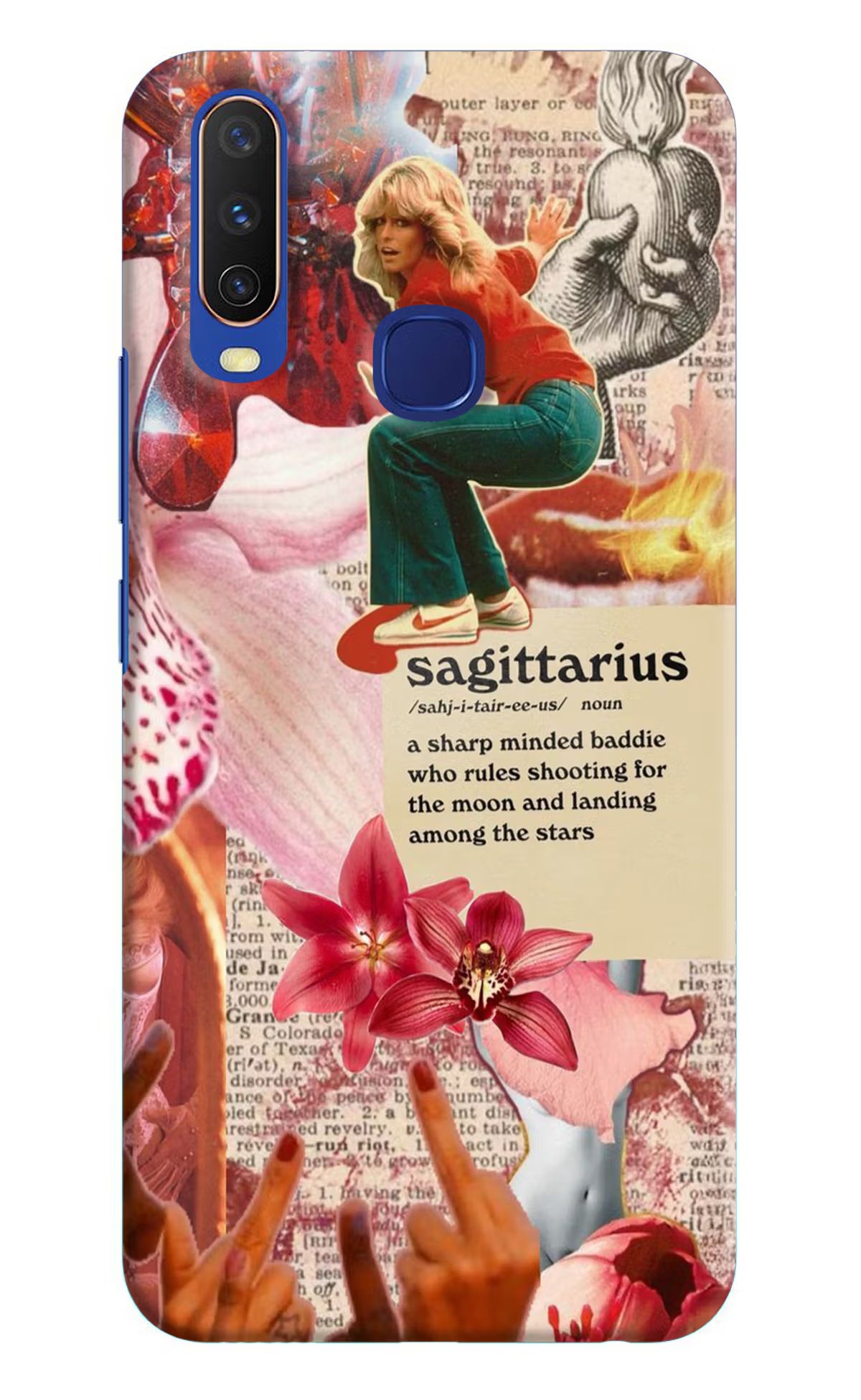 Sagittarius Zodiac Vivo Y11/Y12/U10 Hard Case Back Cover by Casekaro