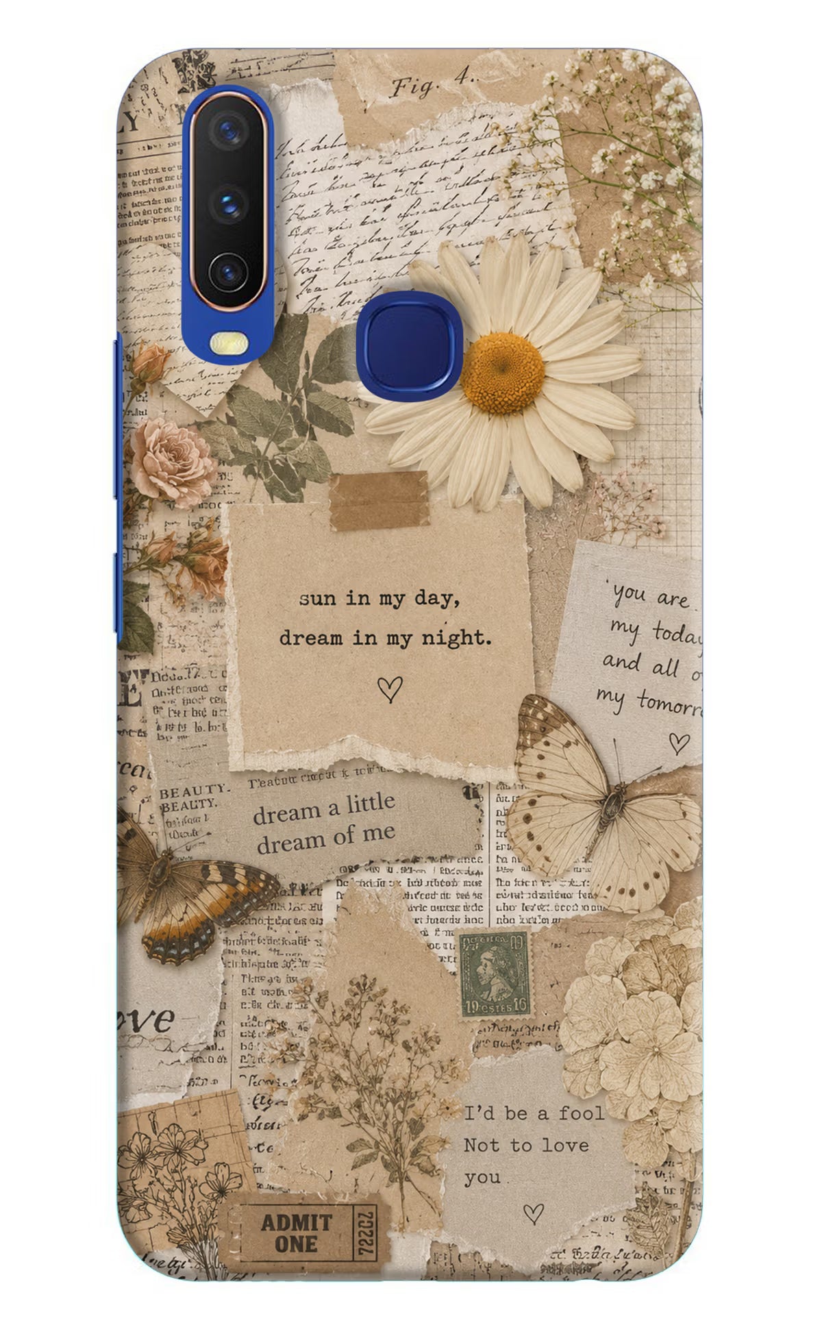 Vintage case Vivo Y11/Y12/U10 Back Cover