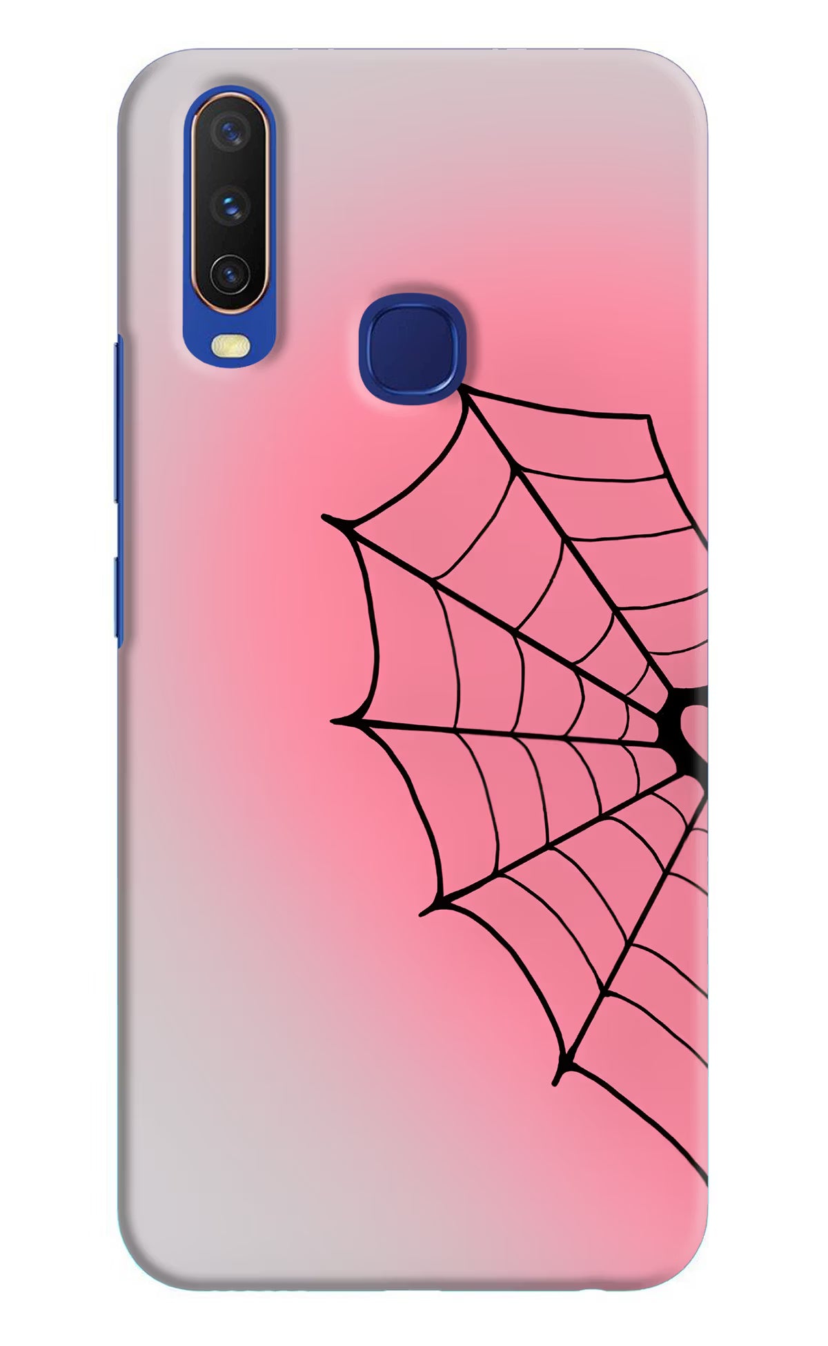 Pink Web Vivo Y11/Y12/U10 Back Cover