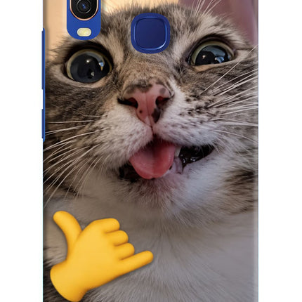 Silly Cat Call Vivo Y11/Y12/U10 Hard Case Back Cover by Casekaro