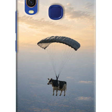 Skydiving Cow Vivo Y11/Y12/U10 Hard Case Back Cover by Casekaro