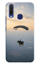 Skydiving Cow Vivo Y11/Y12/U10 Hard Case Back Cover by Casekaro