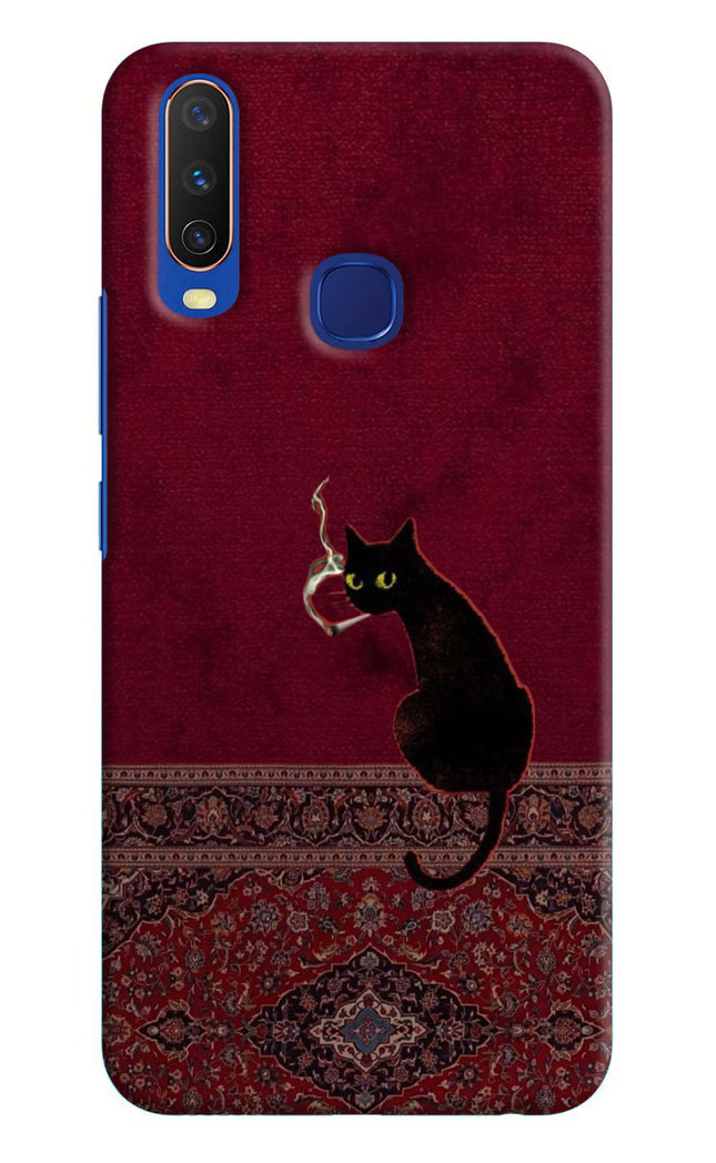 Midnight Cat Vivo Y11/Y12/U10 Hard Case Back Cover by Casekaro