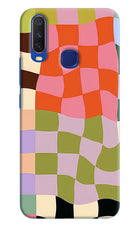 Wavy Grid Vivo Y11/Y12/U10 Hard Case Back Cover by Casekaro
