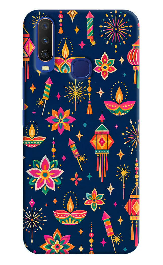 Festive Pop Vivo Y11/Y12/U10 Hard Case Back Cover by Casekaro
