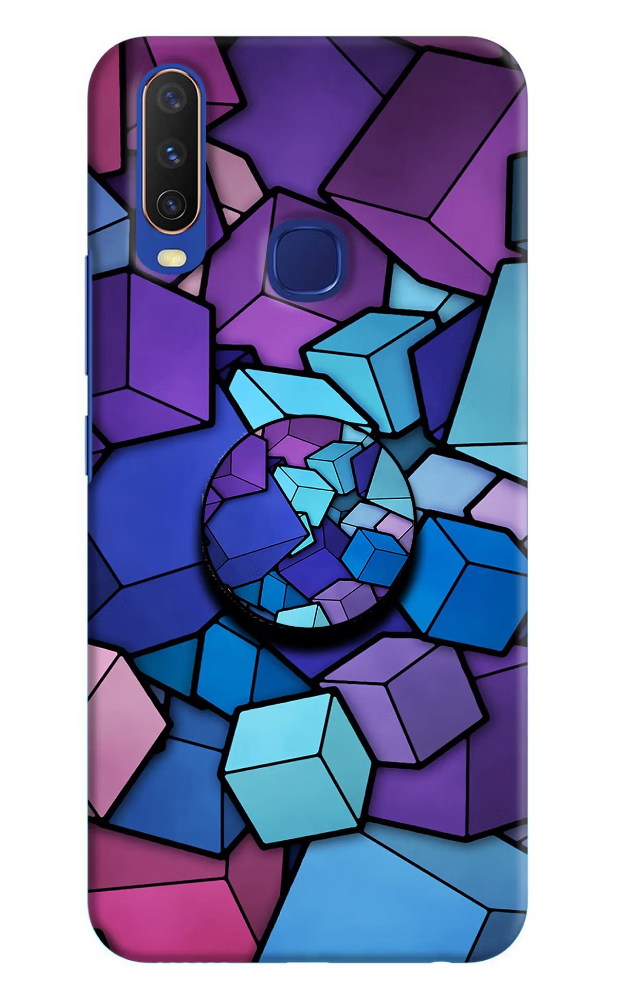 Cubic Abstract Vivo Y11/Y12/U10 Pop Case by Casekaro