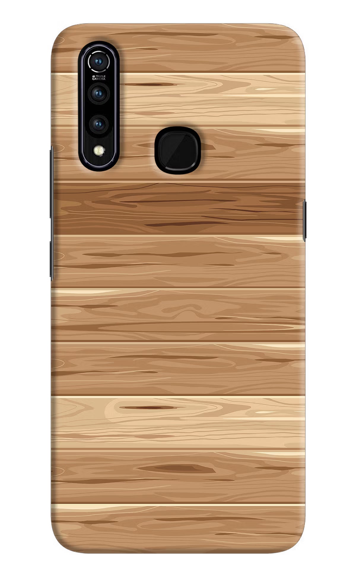 Wooden Vector Vivo Z1 Pro Hard Case Back Cover by Casekaro