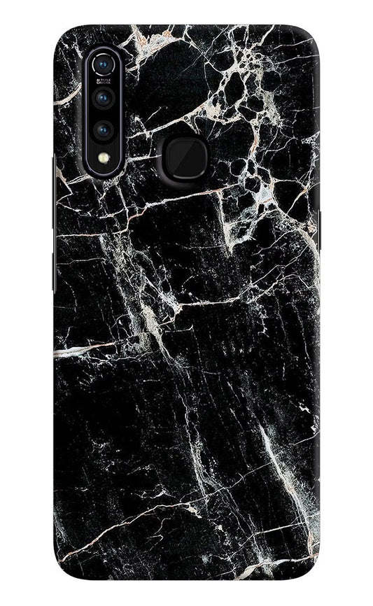 Black Marble Texture Vivo Z1 Pro Hard Case Back Cover by Casekaro