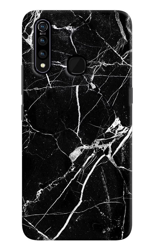 Black Marble Pattern Vivo Z1 Pro Hard Case Back Cover by Casekaro