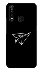 Paper Plane White Vivo Z1 Pro Hard Case Back Cover by Casekaro
