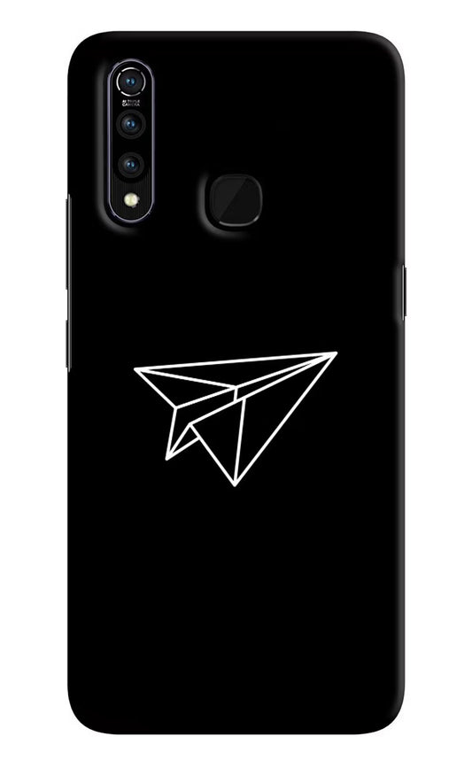 Paper Plane White Vivo Z1 Pro Hard Case Back Cover by Casekaro