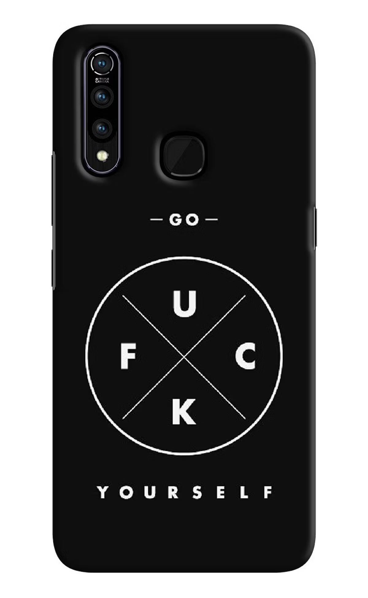 Go Fuck Yourself Vivo Z1 Pro Hard Case Back Cover by Casekaro