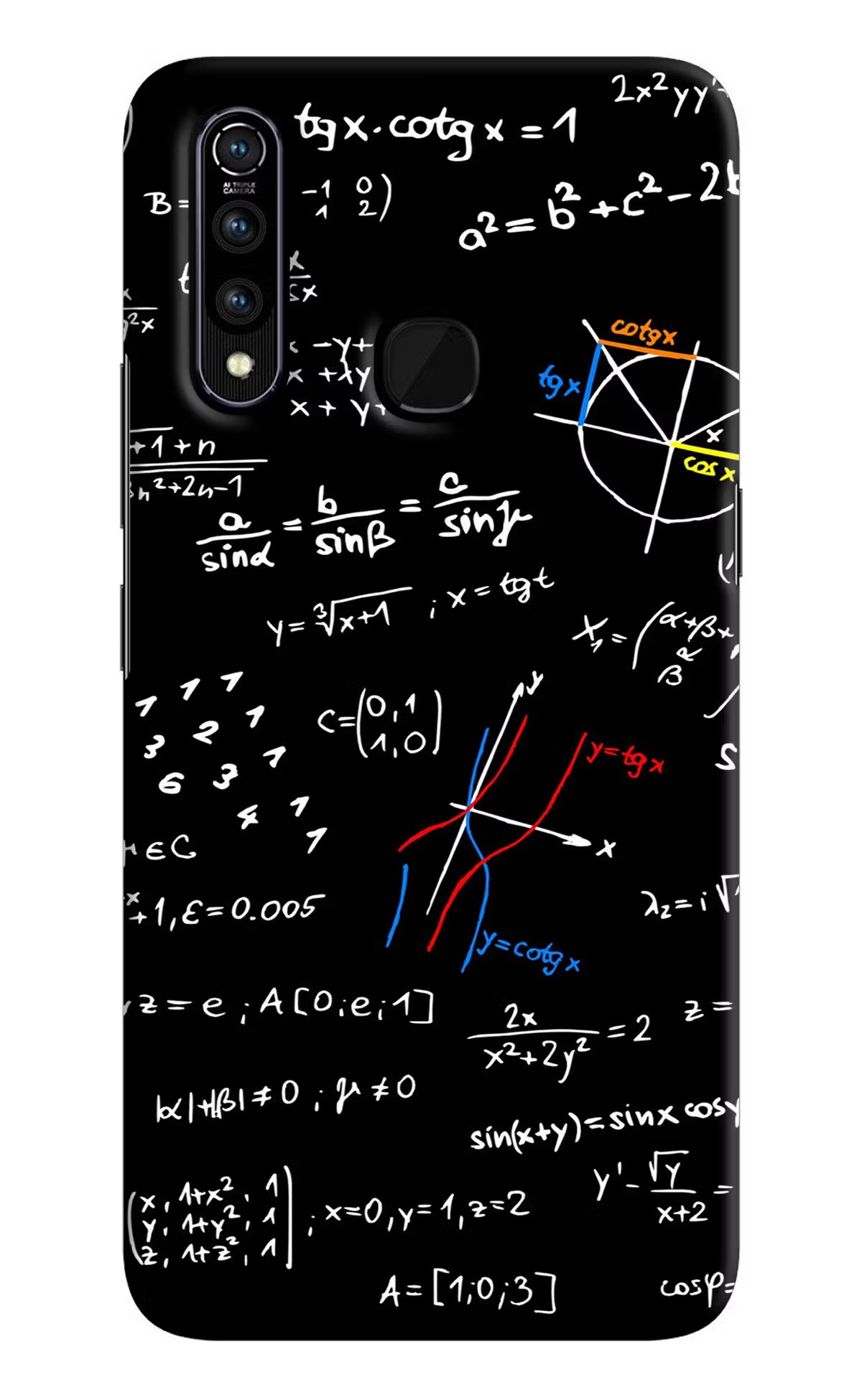 Mathematics Formula Vivo Z1 Pro Hard Case Back Cover by Casekaro