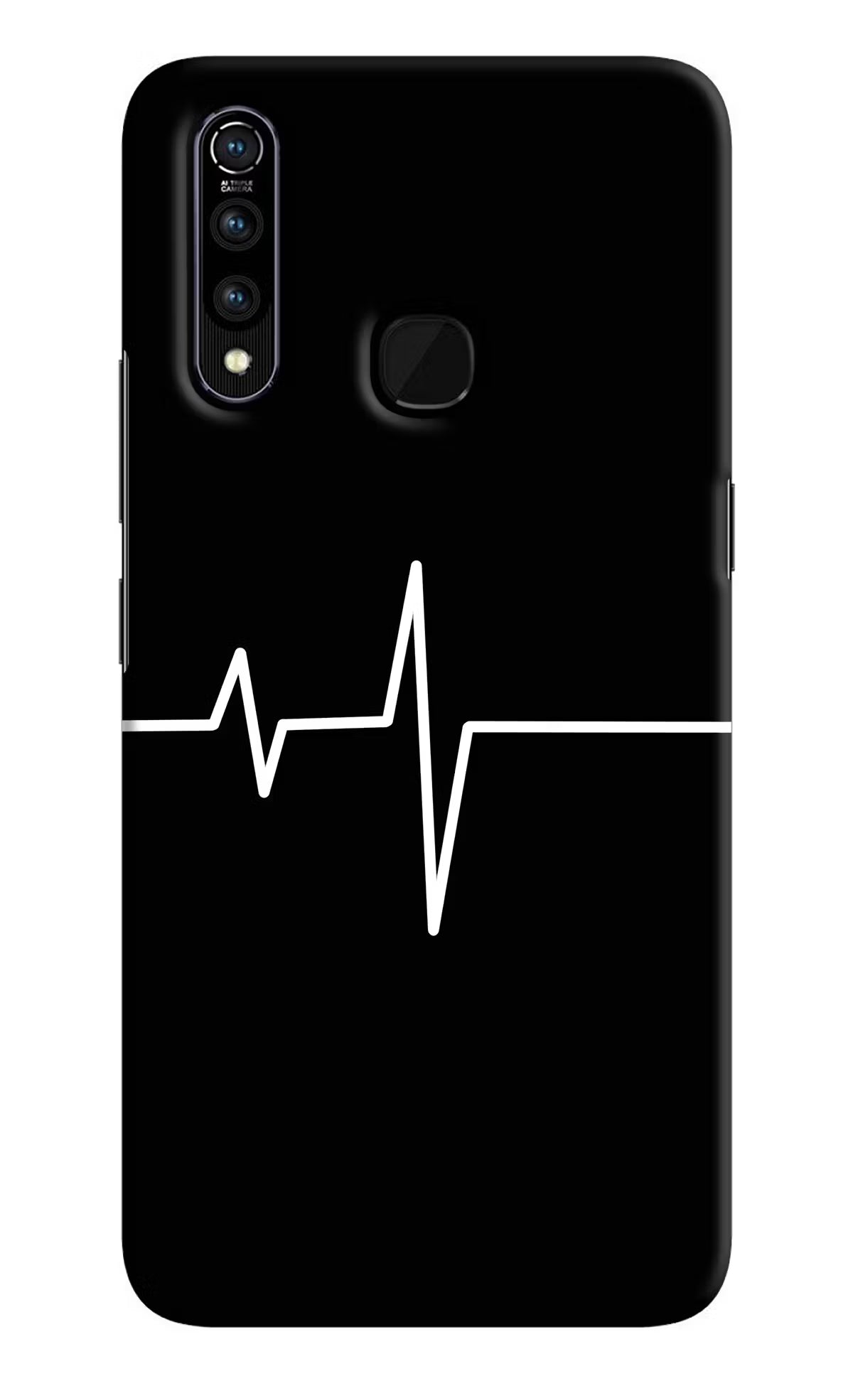 Heart Beats Vivo Z1 Pro Hard Case Back Cover by Casekaro