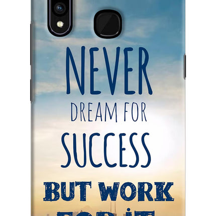 Never Dream For Success But Work For It Vivo Z1 Pro Hard Case Back Cover by Casekaro