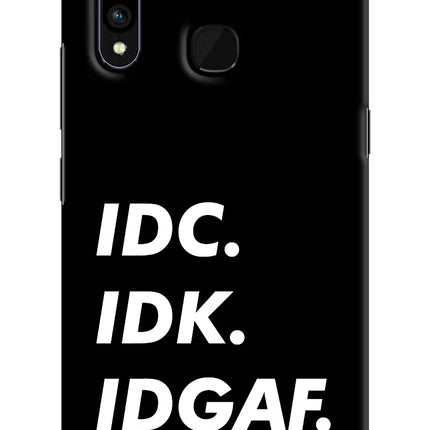 Idc Idk Idgaf Vivo Z1 Pro Hard Case Back Cover by Casekaro