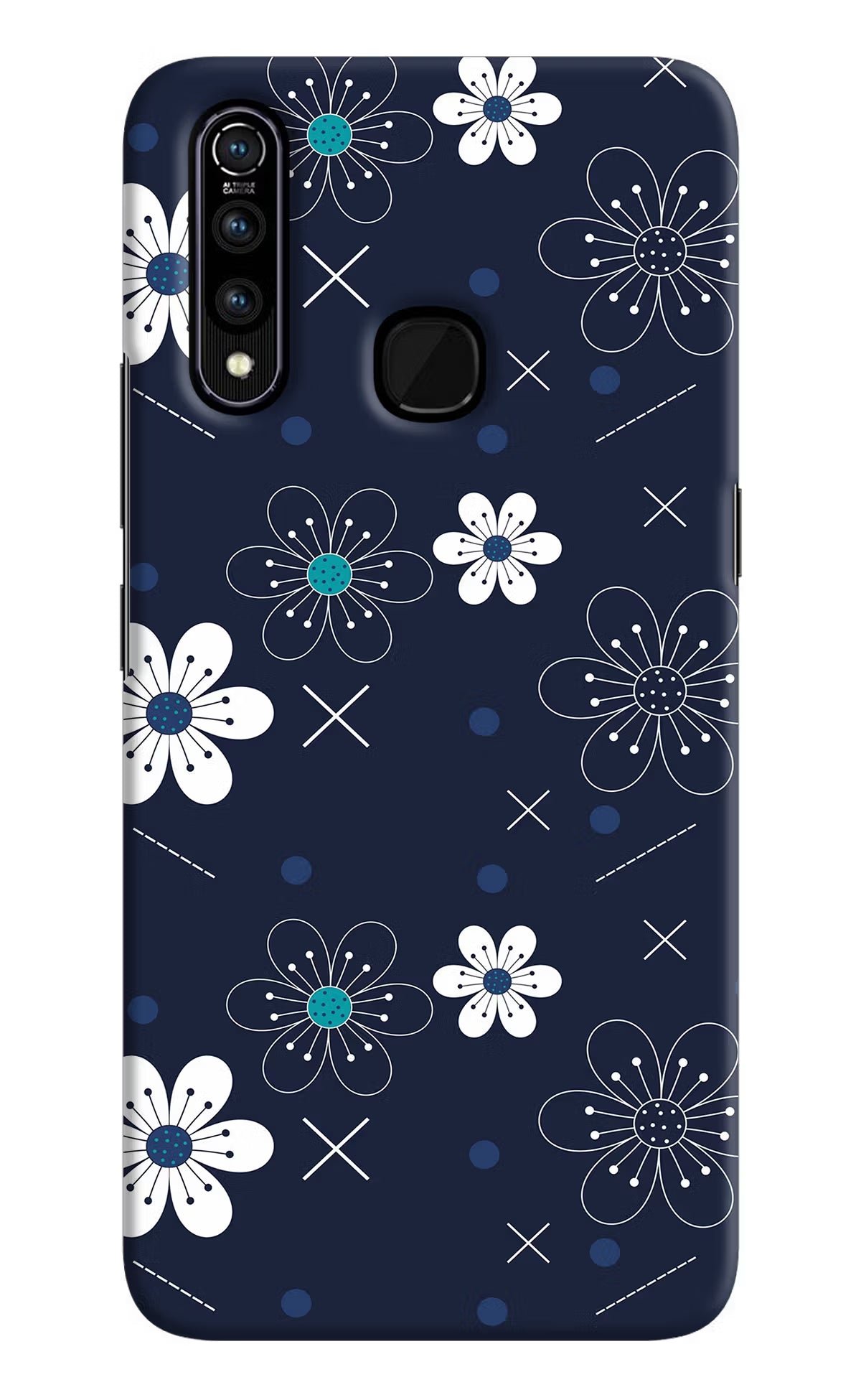 Flowers Vivo Z1 Pro Hard Case Back Cover by Casekaro