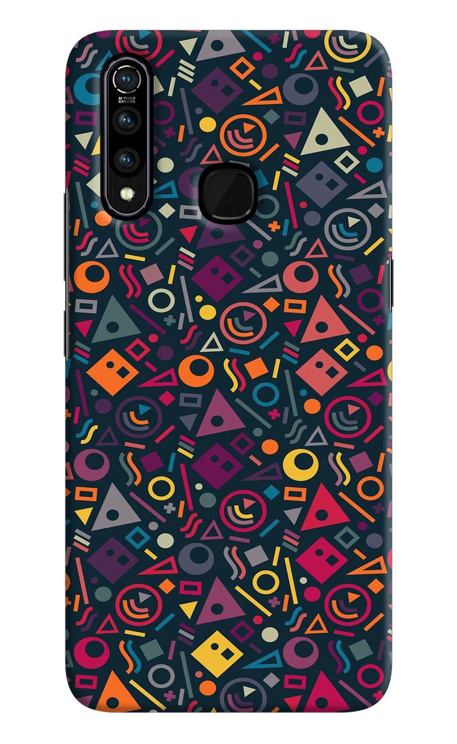 Geometric Abstract Vivo Z1 Pro Back Cover, Hard case