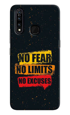 No Fear No Limits No Excuse Vivo Z1 Pro Hard Case Back Cover by Casekaro