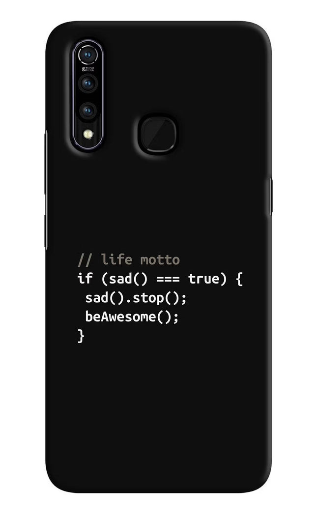 Life Motto Code Vivo Z1 Pro Hard Case Back Cover by Casekaro