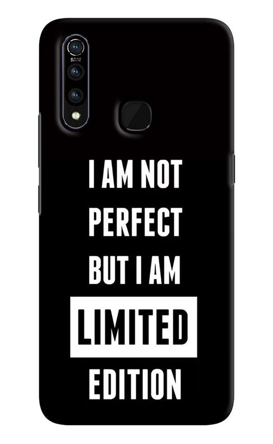 I Am Not Perfect But I Am Limited Edition Vivo Z1 Pro Hard Case Back Cover by Casekaro