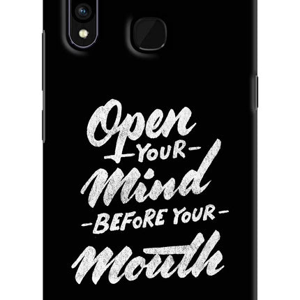 Open Your Mind Before Your Mouth Vivo Z1 Pro Hard Case Back Cover by Casekaro