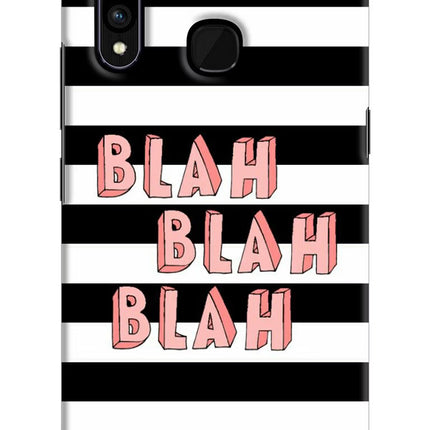 Blah Blah Blah Vivo Z1 Pro Hard Case Back Cover by Casekaro