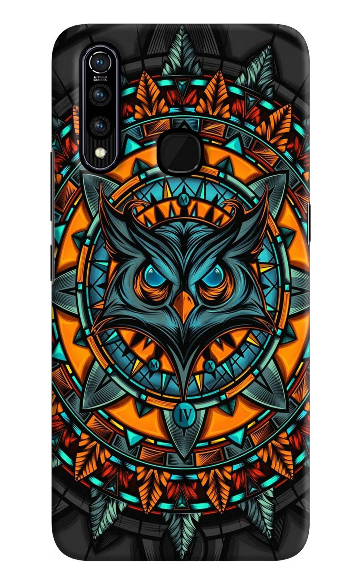 Angry Owl Art Vivo Z1 Pro Hard Case Back Cover by Casekaro