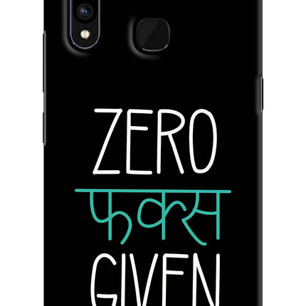 Zero Fucks Given Vivo Z1 Pro Hard Case Back Cover by Casekaro