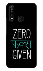 Zero Fucks Given Vivo Z1 Pro Hard Case Back Cover by Casekaro