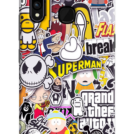 Sticker Bomb Vivo Z1 Pro Hard Case Back Cover by Casekaro