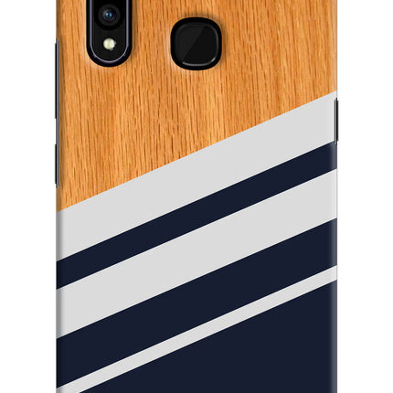 Blue and white wooden Vivo Z1 Pro Hard Case Back Cover by Casekaro
