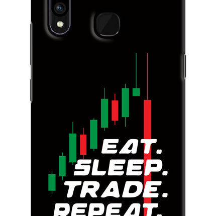 Eat Sleep Trade Repeat Vivo Z1 Pro Hard Case Back Cover by Casekaro