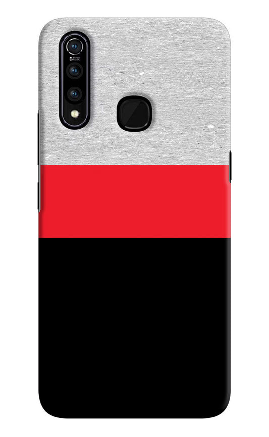 Tri Color Pattern Vivo Z1 Pro Hard Case Back Cover by Casekaro