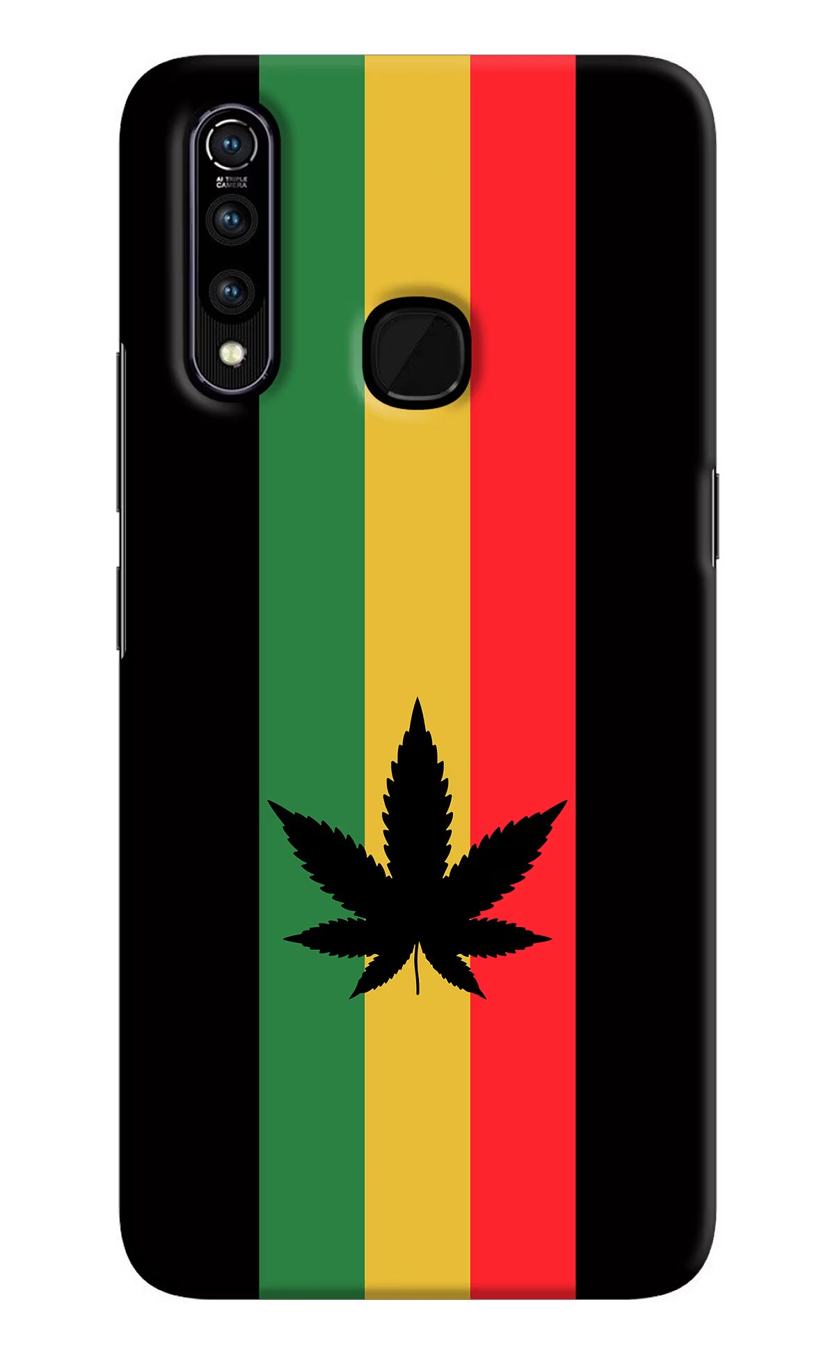 Weed Flag Vivo Z1 Pro Hard Case Back Cover by Casekaro