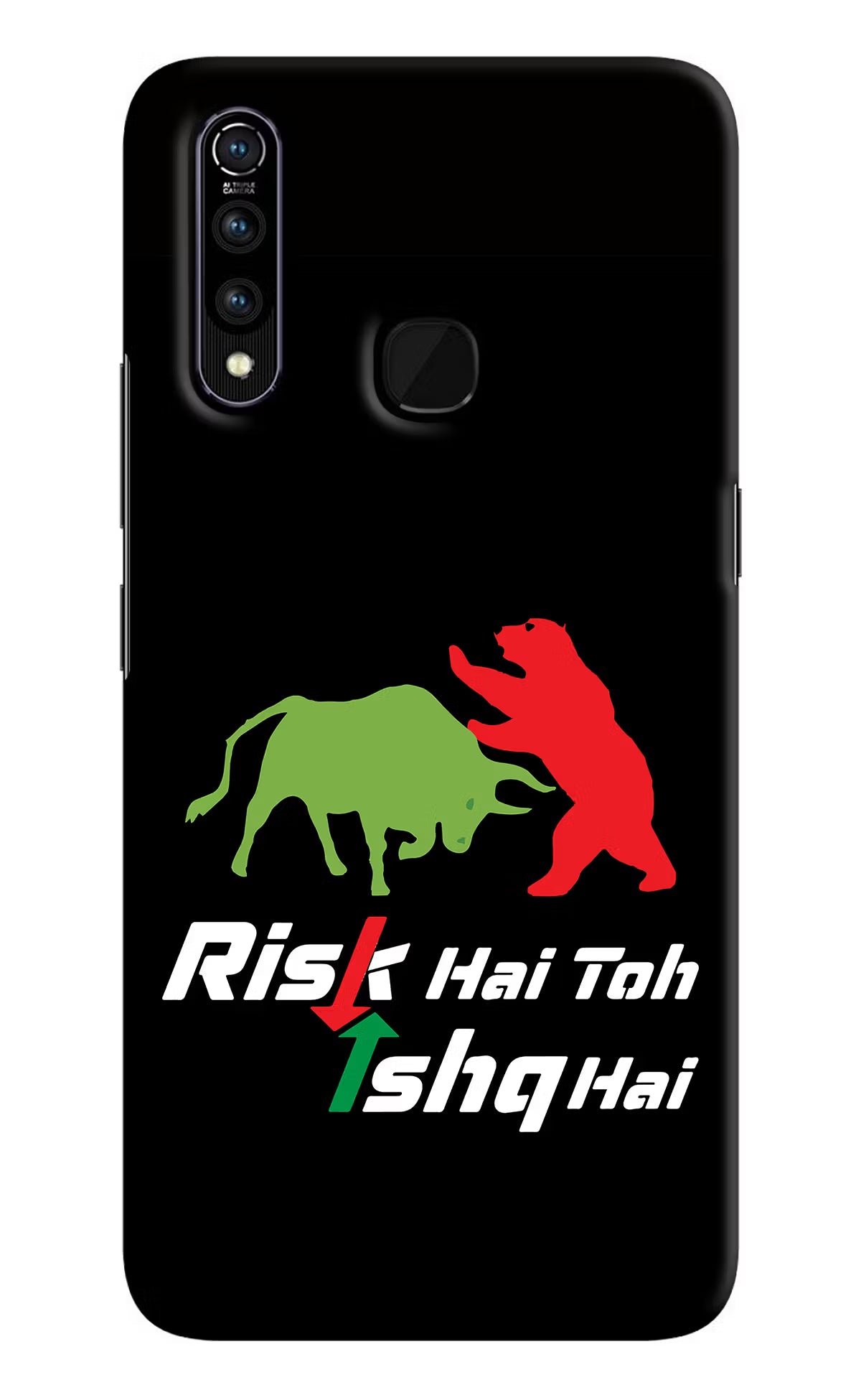 Risk Hai Toh Ishq Hai Vivo Z1 Pro Hard Case Back Cover by Casekaro