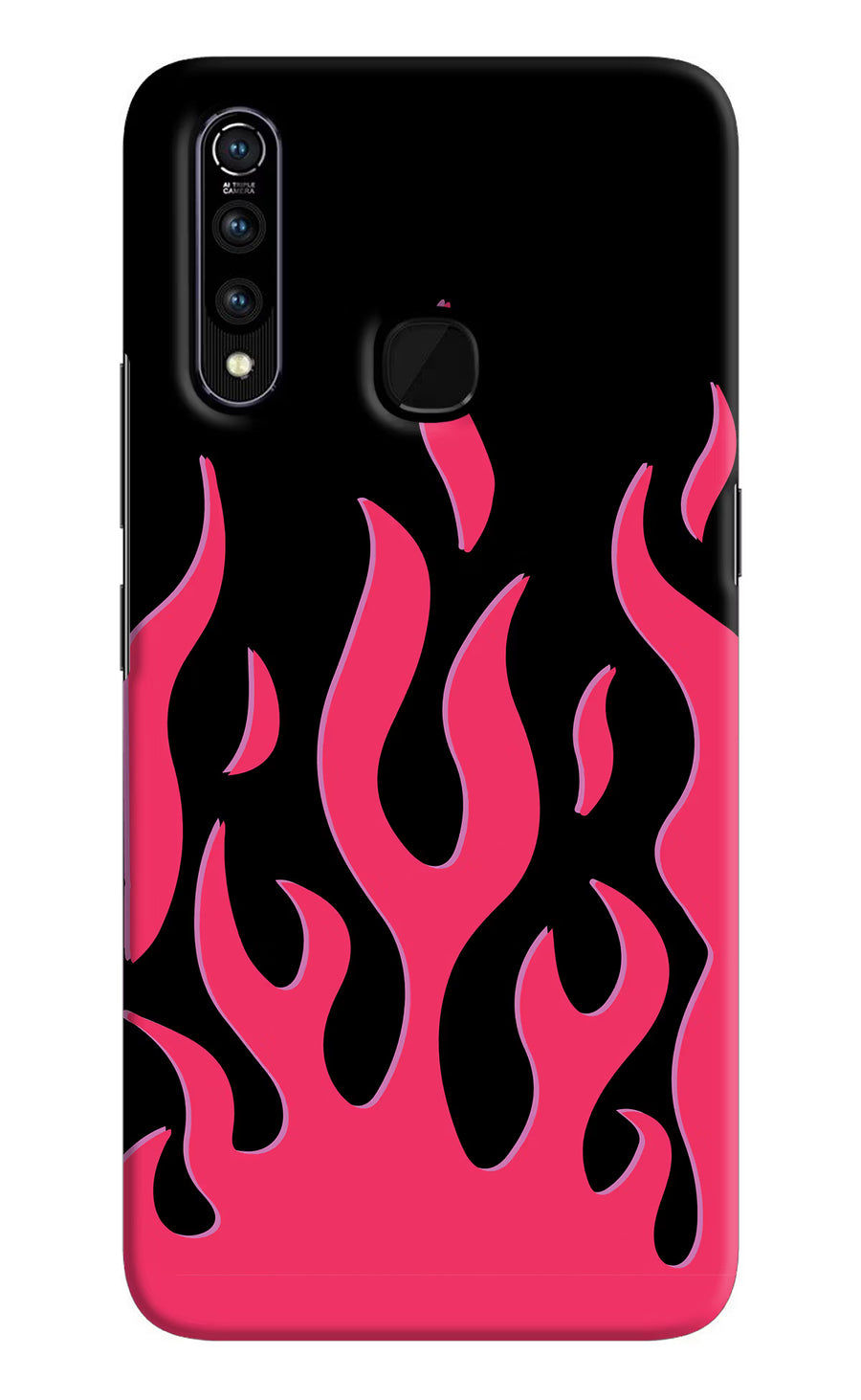 Fire Flames Vivo Z1 Pro Back Cover, Hard case